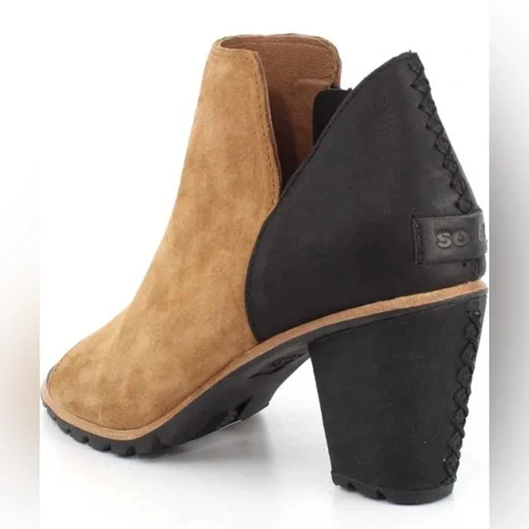 NWOB Sorel Nadia Heeled Peep Toe Bootie - Picture 4 of 14